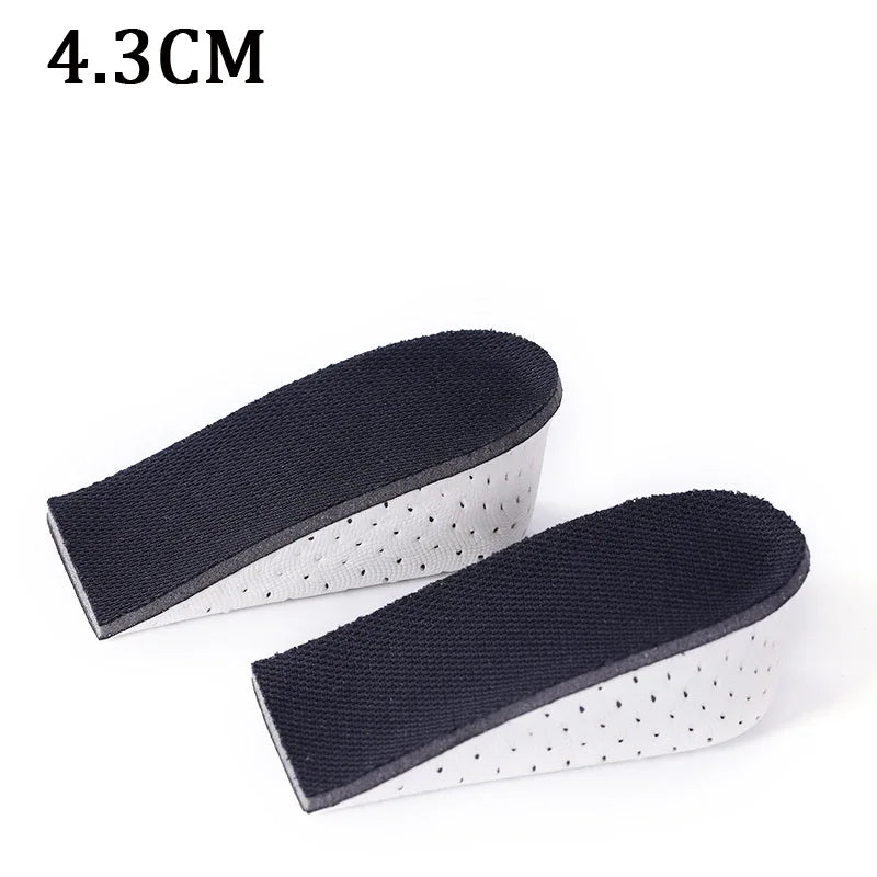 1Pair EVA Shock Absorbing Height Increase Insoles Casual Sports Shoes Insole for Feet Shoe Pads 2.3/3.3/4.3cm Growing Shoe Sole