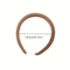 1/2/3/5pcs Wild Solid Color Sponge Headband for Women Fashion Girl Wash Face Wide Edge Simple Hair Band