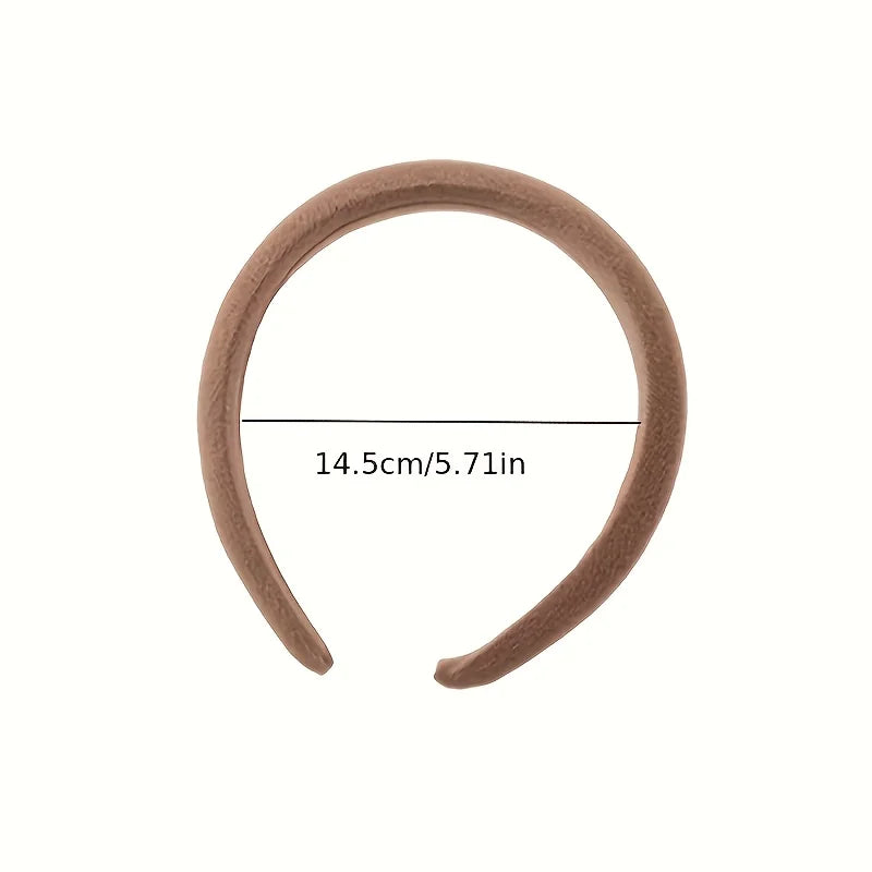 1/2/3/5pcs Wild Solid Color Sponge Headband for Women Fashion Girl Wash Face Wide Edge Simple Hair Band