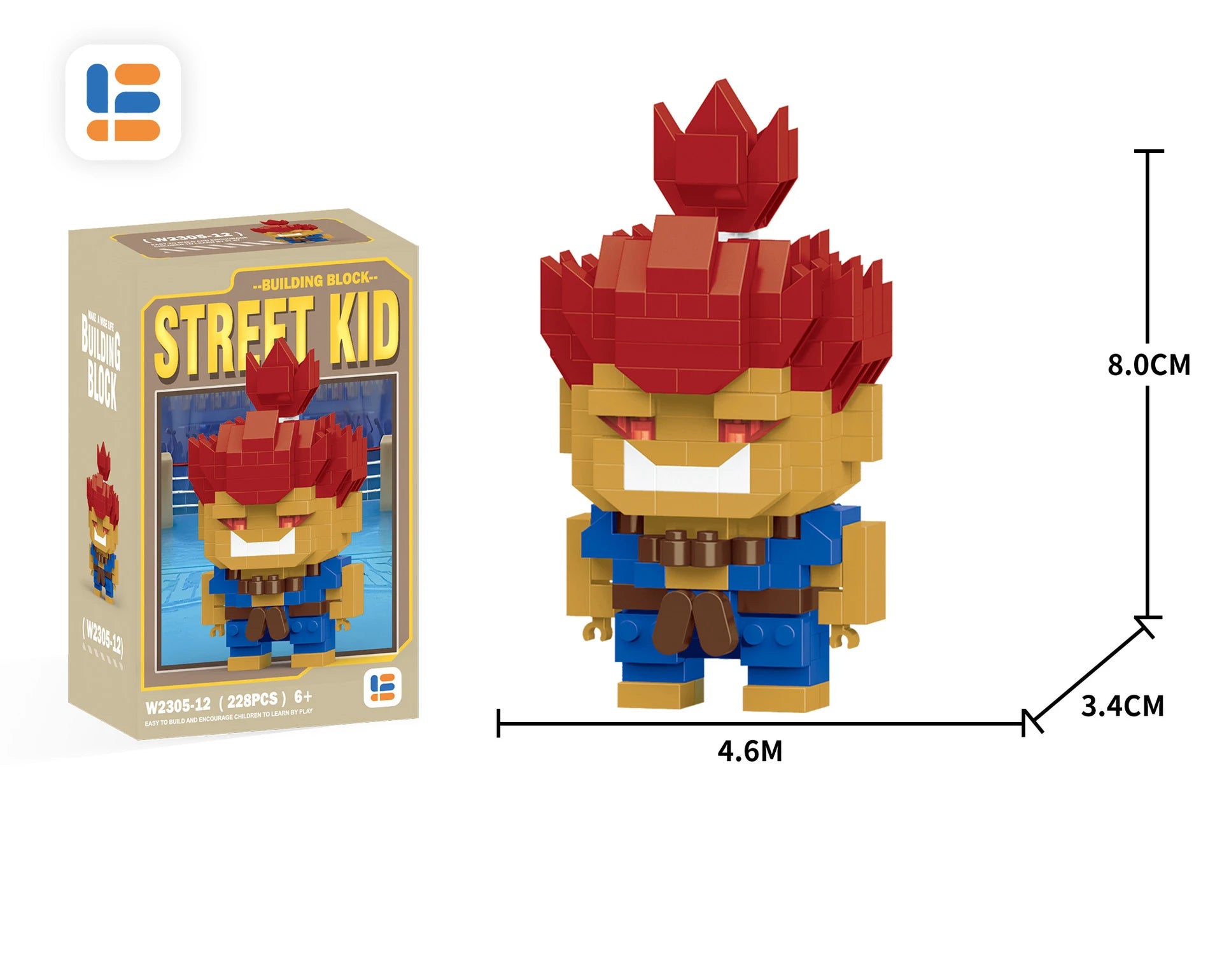 Anime Street Fighter Fighting Game Action Building Blocks KenMasters Hoshi Ryu ABS Kawaii Toys Building Blocks Gift For children