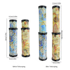 Classic colorful kaleidoscope with three-mirror design, retractable, timeless educational toy