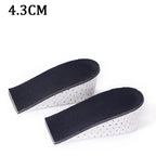 1Pair Height Increase Insoles Unisex Shoes Insole Height Lift Adjustable Cut Shoe Heel Insert Taller Support Absorbant Foot Pads