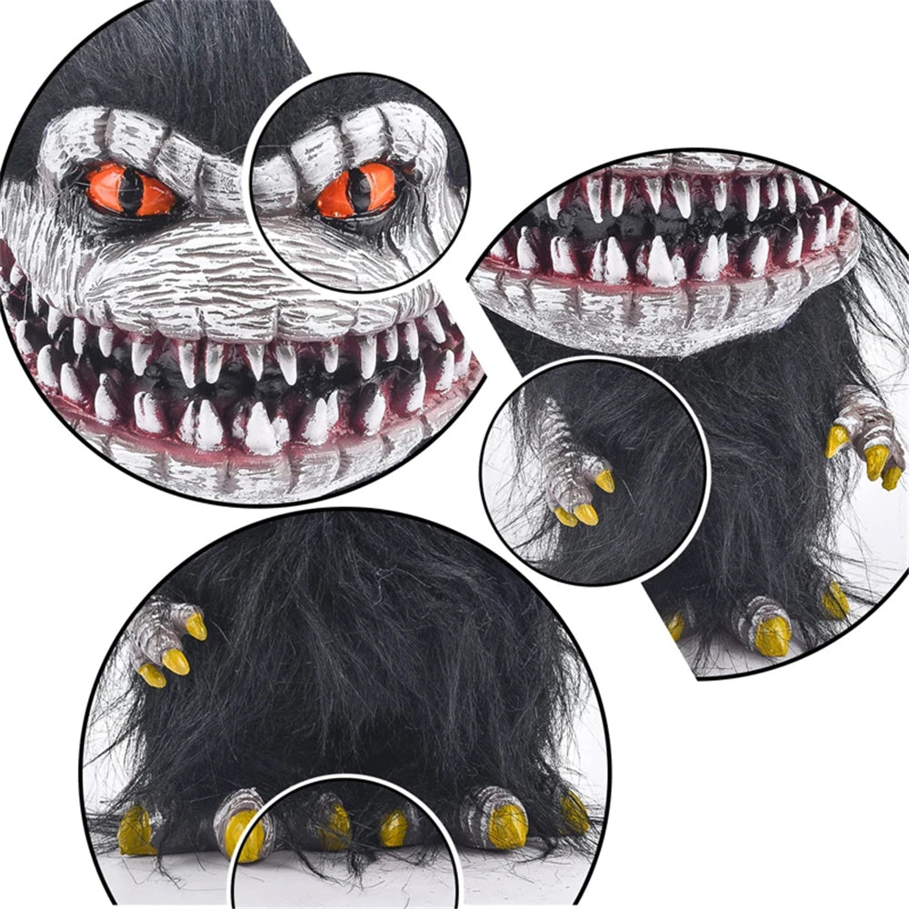 Halloween Stuffed Critters Plush Doll Creepy Prop Goth Plushie Cute Creative Calico Animal Monster Toys Figure Ornament Gifts
