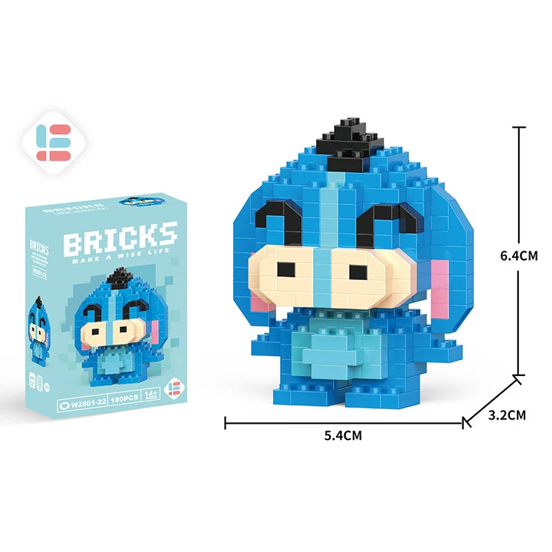Disney Zootopia Small LinaBell Building Blocks Judy Nick Model Donald Duck Education Lotso Toys Mickey Mouse For Kids Birthday