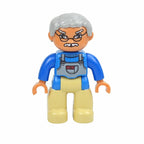 Big Size Figures Building Block Doll Family Farmer Pirate Worker Doctor Policemen Large Brick Compatible Build House Duploes Toy