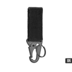 2/5 PCS.Tactical Hanging Buckle Molle Nylon Webbing Carabiner Belt Triangle Keychain for Outdoor Climbing Camping Tool Accessory