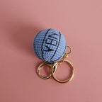 Creative Crochet Soccer Keyrings Wholesale Knitting Basketball Keychain Cute Sport Ball Series Crochet Keychain Custom Accessory