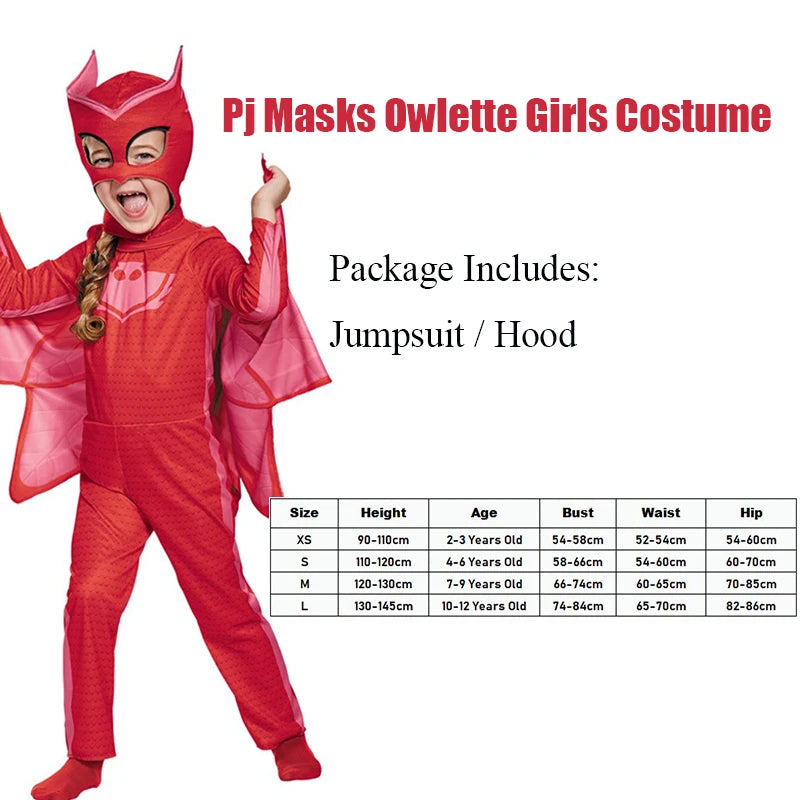 Kids Blue Red Green Jumpsuits Pajamas Cosplay Costume with Mask Night Hero Birthday Party Dress Sets Christmas Costumes