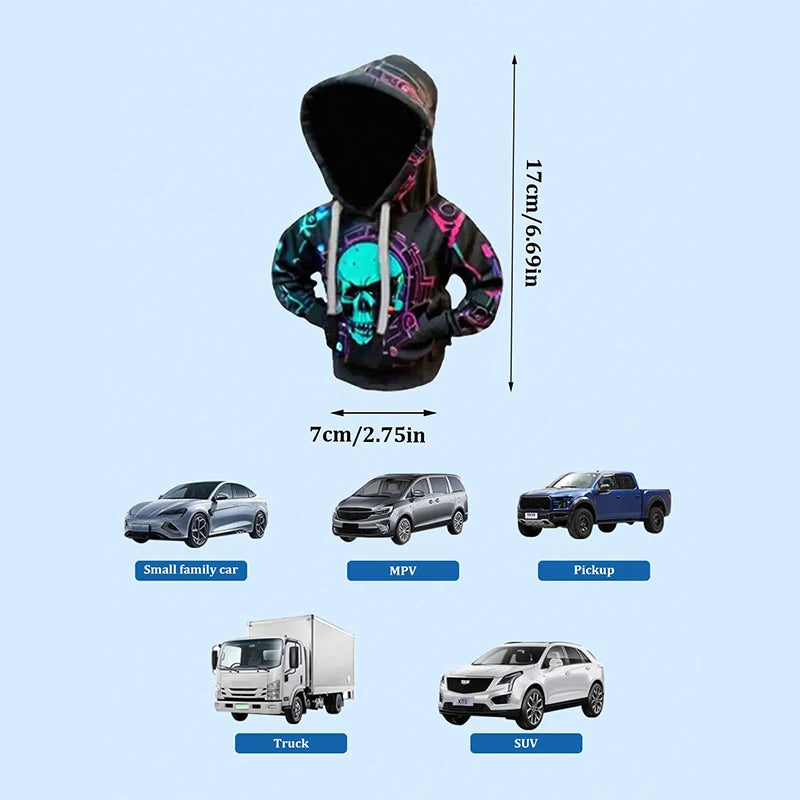 1PC Creative Hooded Shift Lever Cover - Sweat-Proof Soft Lining Easy Install Durable Multi-Color/Patterns Fits Most Cars