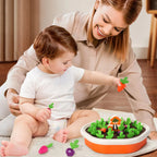 Children's Pull Radish Toy Fun Tabletop Carrot Harvest Game Teaching Aids Shape Sorting Matching Early Education Toys for Babies