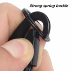 2/5 PCS.Tactical Hanging Buckle Molle Nylon Webbing Carabiner Belt Triangle Keychain for Outdoor Climbing Camping Tool Accessory