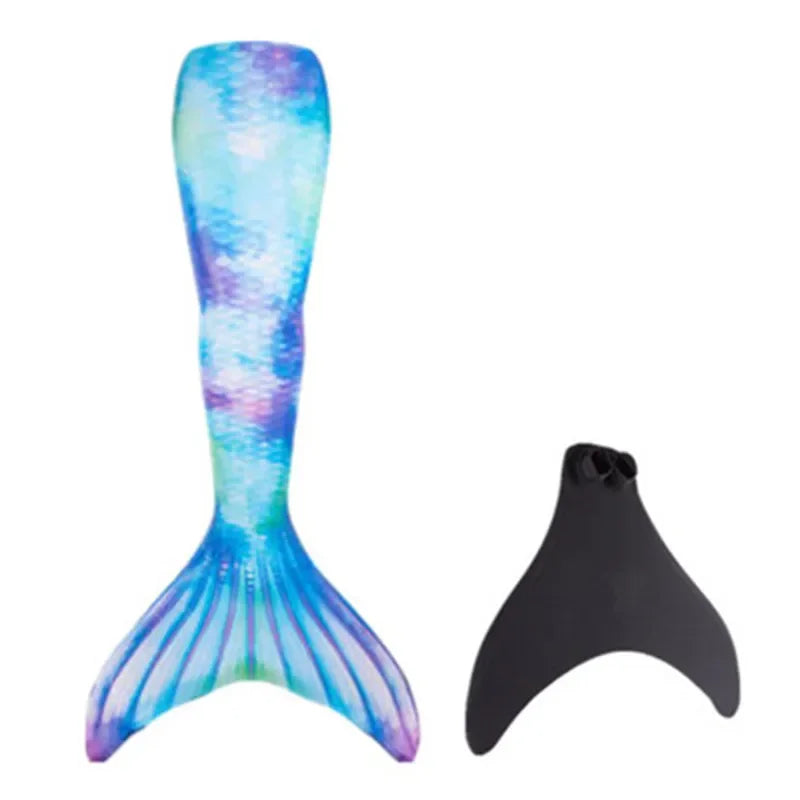 New Kids Adult Swimming Mermaid tail Girl Mom Cosplay Mermaid Costume Children Party Gift Fantasy Swimsuit With Monofin Fin
