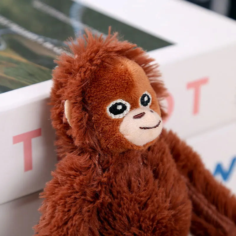 Cartoon Punch Monkey Plush Doll Stuffed Keychain Accessories Creative Cute Backpacks Pendant Fans Gift