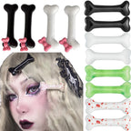 Cartoon Bone Hair Clip Dog Bone Hair Pins Hair Clamps Y2K Hair Accessories for Girls Women Halloween Costume