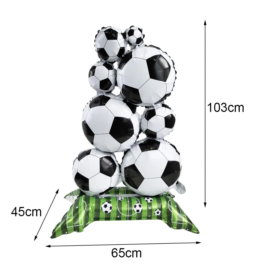 Soccer Theme Disposable Tableware Set Paper Plates Cups Napkins Tablecloth Boys Sports Football Birthday Party Decor Supplies