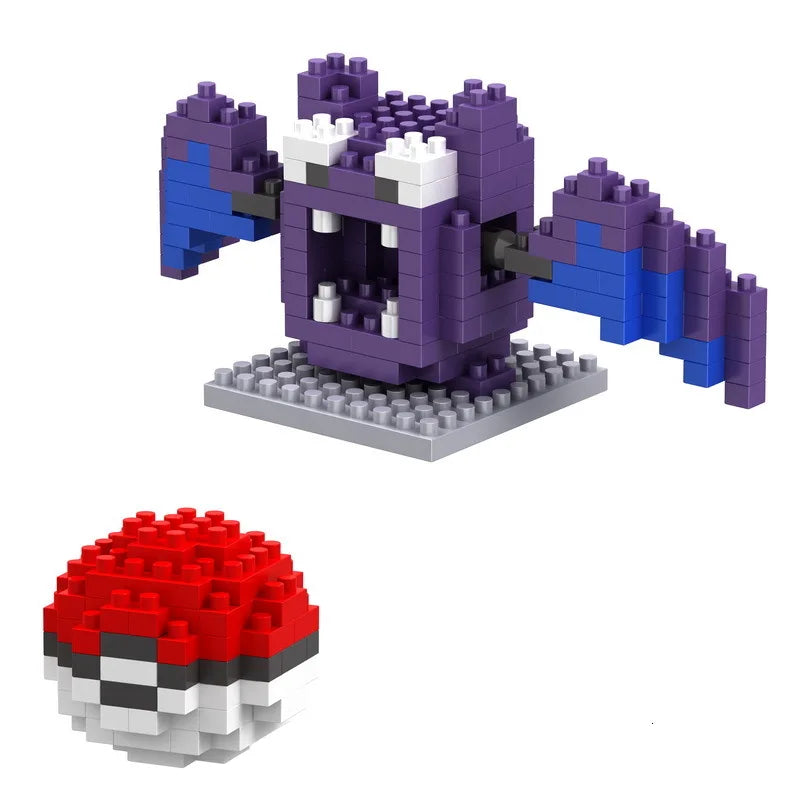 75 Style Pokemon Building Blocks Assembly Anime Picachu Charizard Doll Blastoise Bulbasaur Gengar Bricks Toy for Kid Gift