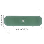 Kitchen Faucet Splash Pad Silicone Sink Faucet Splash Guard Mat Sponge Drain Pad Countertop Protector for Kitchen Bath Gadgets