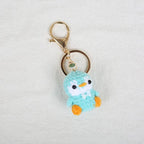 Mini Penguin Series Crochet Keychain For Car Keys Pendant Cartoon Animal Doll Keyrings Knitted Penguin Keychain Custom Accessory