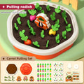 Children's Pull Radish Toy Fun Tabletop Carrot Harvest Game Teaching Aids Shape Sorting Matching Early Education Toys for Babies