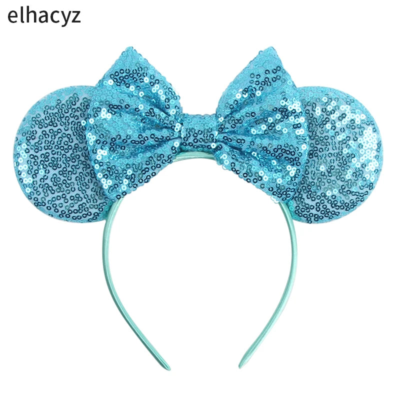 2026 Chic Embroidery Sequin Ears Headband Classical DOT Bow Hairband For Girls Women Party Head Wear Kids DIY Hair Accessories