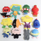 Thailand GMMTV CP Plush Keychain Cartoon Cute Filling PP Cotton Pendant JAIDEE BABII WIN ForceBook AouBoom Fans Colletion Gift