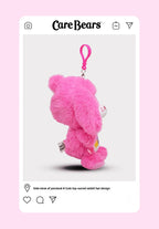 Cute Carebears Plush Keychain Rabbit Hat Key chain Rainbow Bear Doll Schoolbag Doll Birthday Gift Room Decor