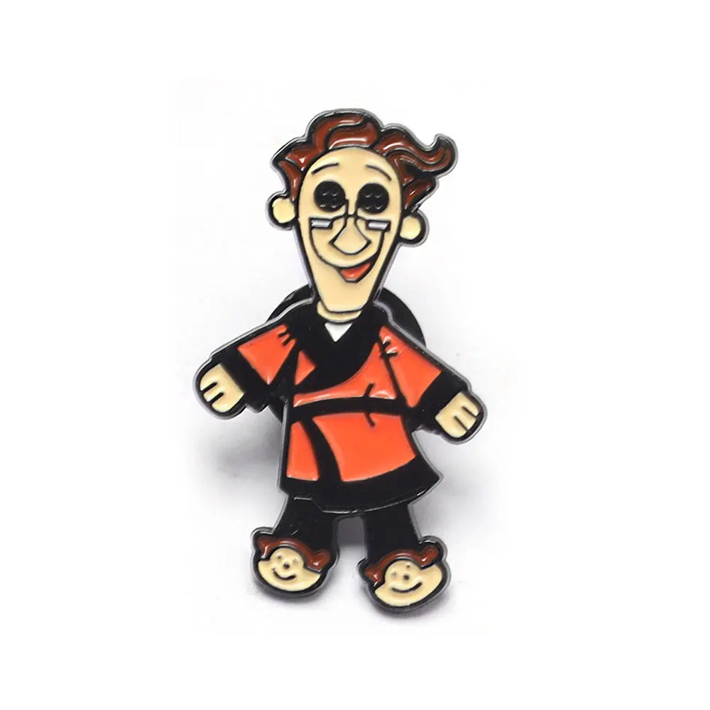 Horror Animated Films Doll Enamel Pins Cartoon Character Role Brooch Lapel Badge Punk Halloween Jewelry Gift for Friend