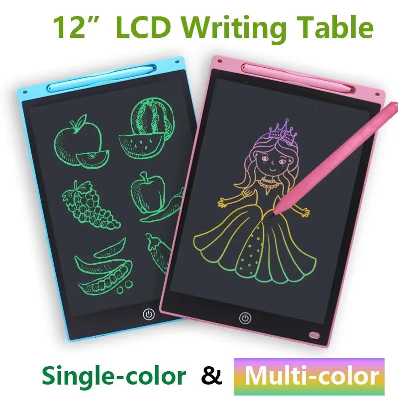 12 inch LCD Early coaching board light energy drawing board Colorful children's electronic handwriting board Birthday gift