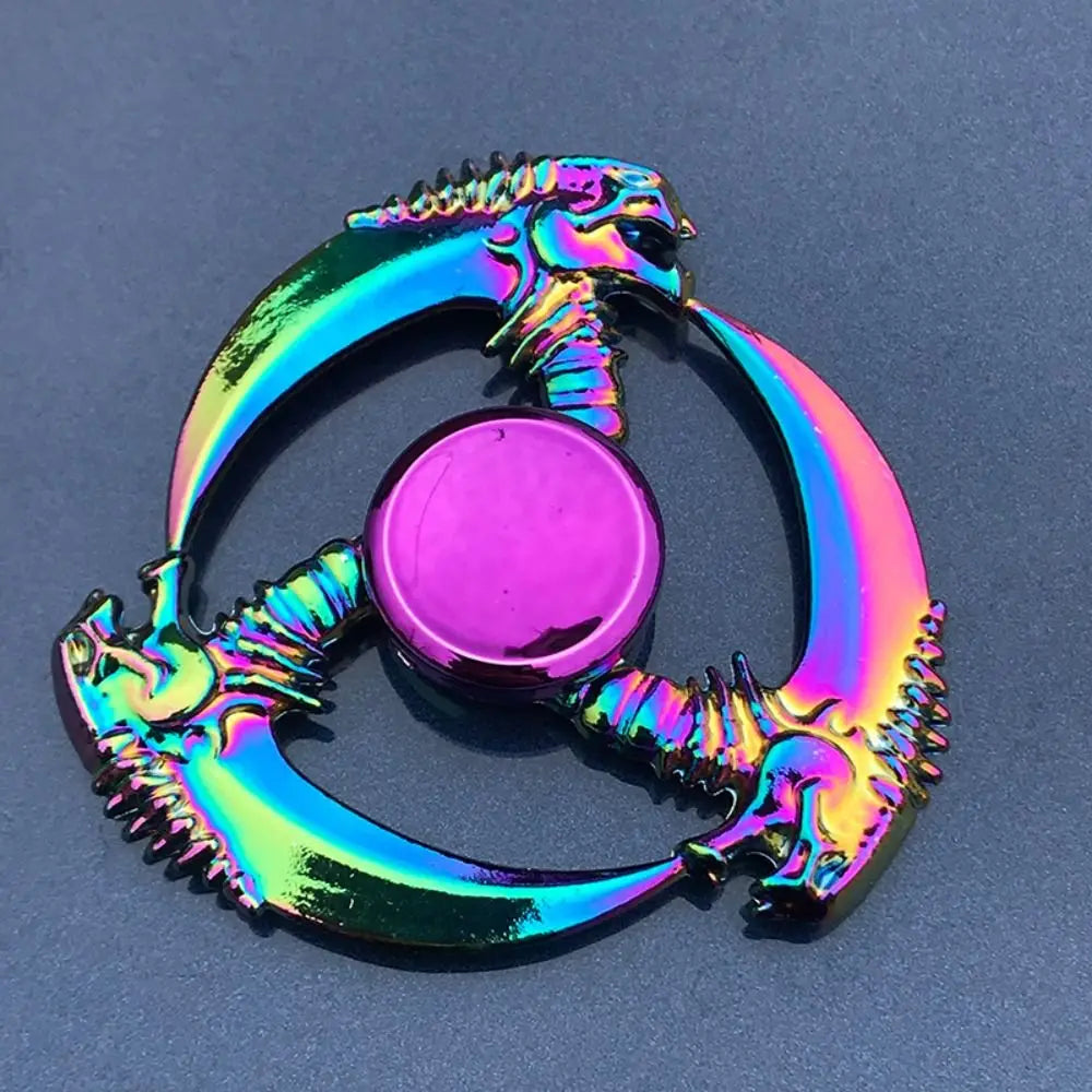 Dragon Wings Hand Spinner Alloy Low Noise Metal Rainbow Finger Spinner Anti-Anxiety High Speed Fingertip Gyro Birthday Gift