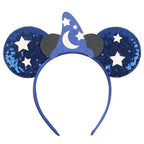 2026 Festival Party Cosplay Mouse Ears Headband 3.3" Ears Glitter Hairband For Boys Girls DIY Cartoon Hair Accessories