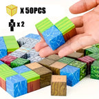 Magnetic Building Block Bricks Toy Mine Stacking World Creative Build Model DIY Set Educational STEM Kids Gifts for Boy Girls