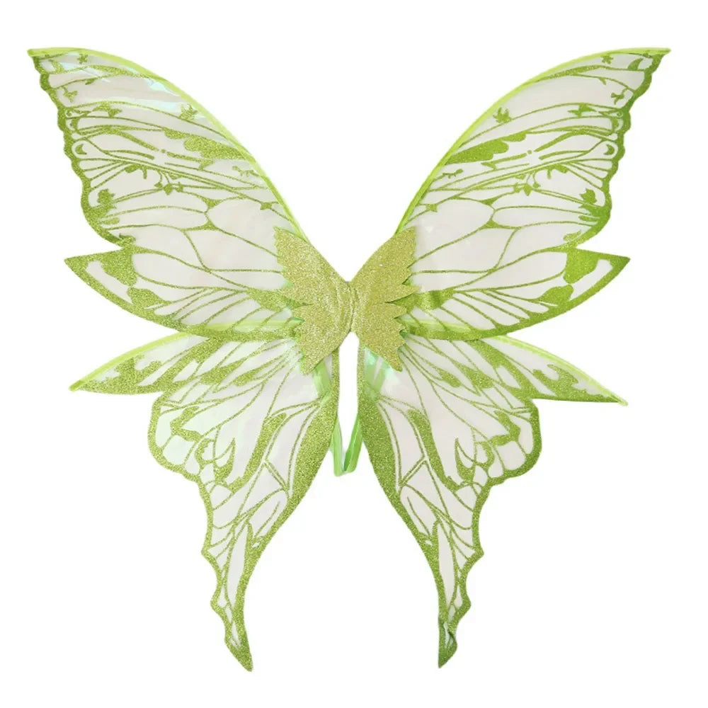 1PC Adults Fairy Wings Girls Sparkling Angel Wings Butterfly Costume Wings Halloween Costume Dress up Party Favor Christmas Gift