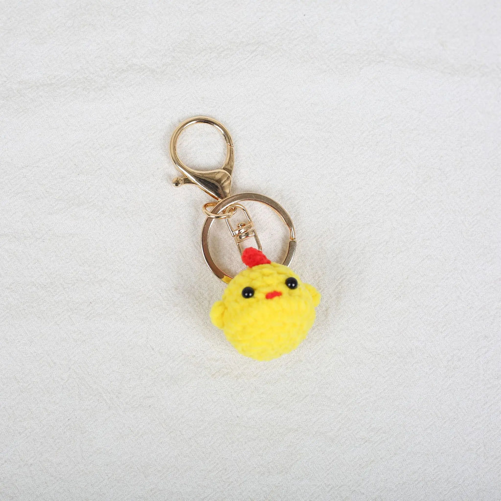 Mini Animal Doll Series Crochet Keychain Knitted Small Rabbit Doll Keyrings Mini Puppy Cute Keychain Wholesale Custom Accessory