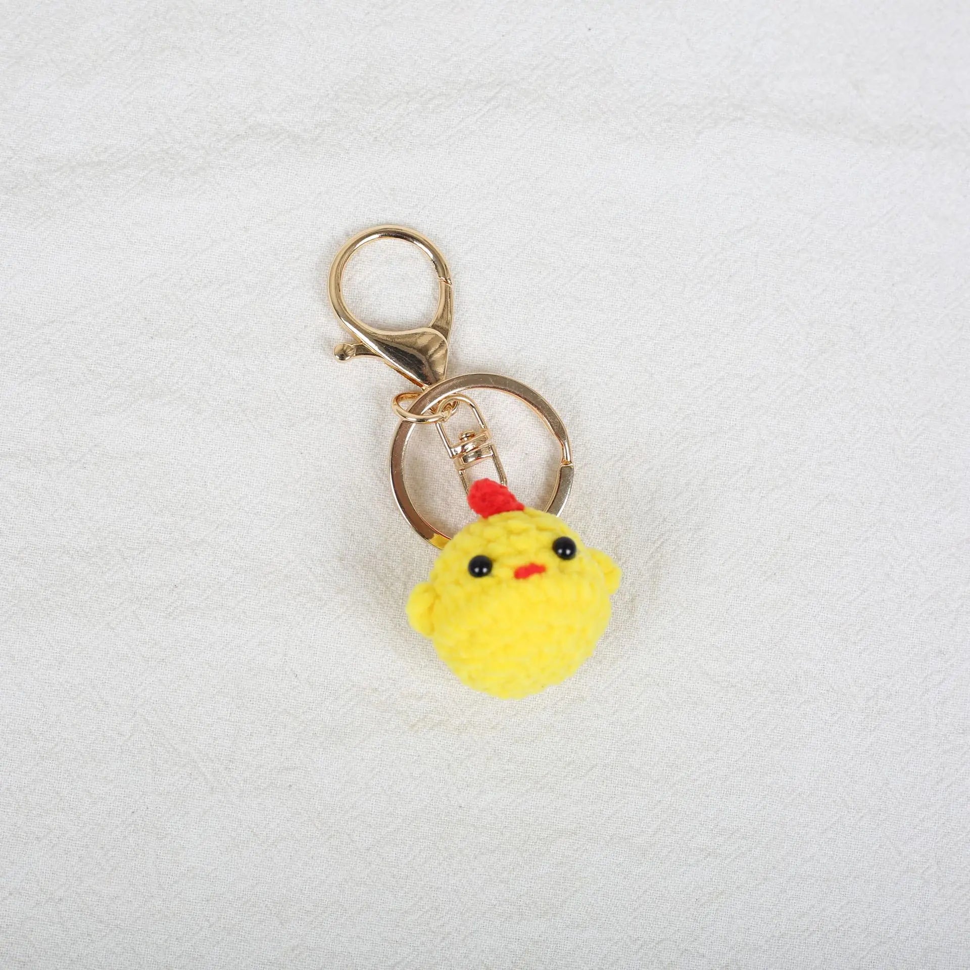 Mini Animal Doll Series Crochet Keychain Knitted Small Rabbit Doll Keyrings Mini Puppy Cute Keychain Wholesale Custom Accessory