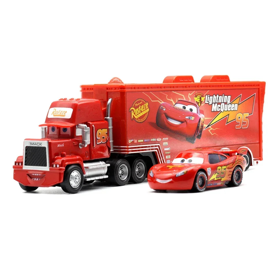 HOT Pixar Car Truck Model Toys Lightning McQueen The King Ramirez Mini Die Casting Truck Model Kids Toy Birthday NEW YEAR Gif