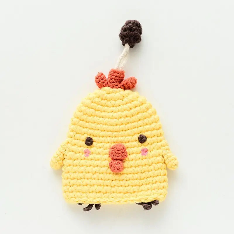Cute Crochet Cactus Keychain For Keys Storage Bag Keyring Knitting Ladybug Bag Keyrings Wholesale Custom Car Keychain Accessory
