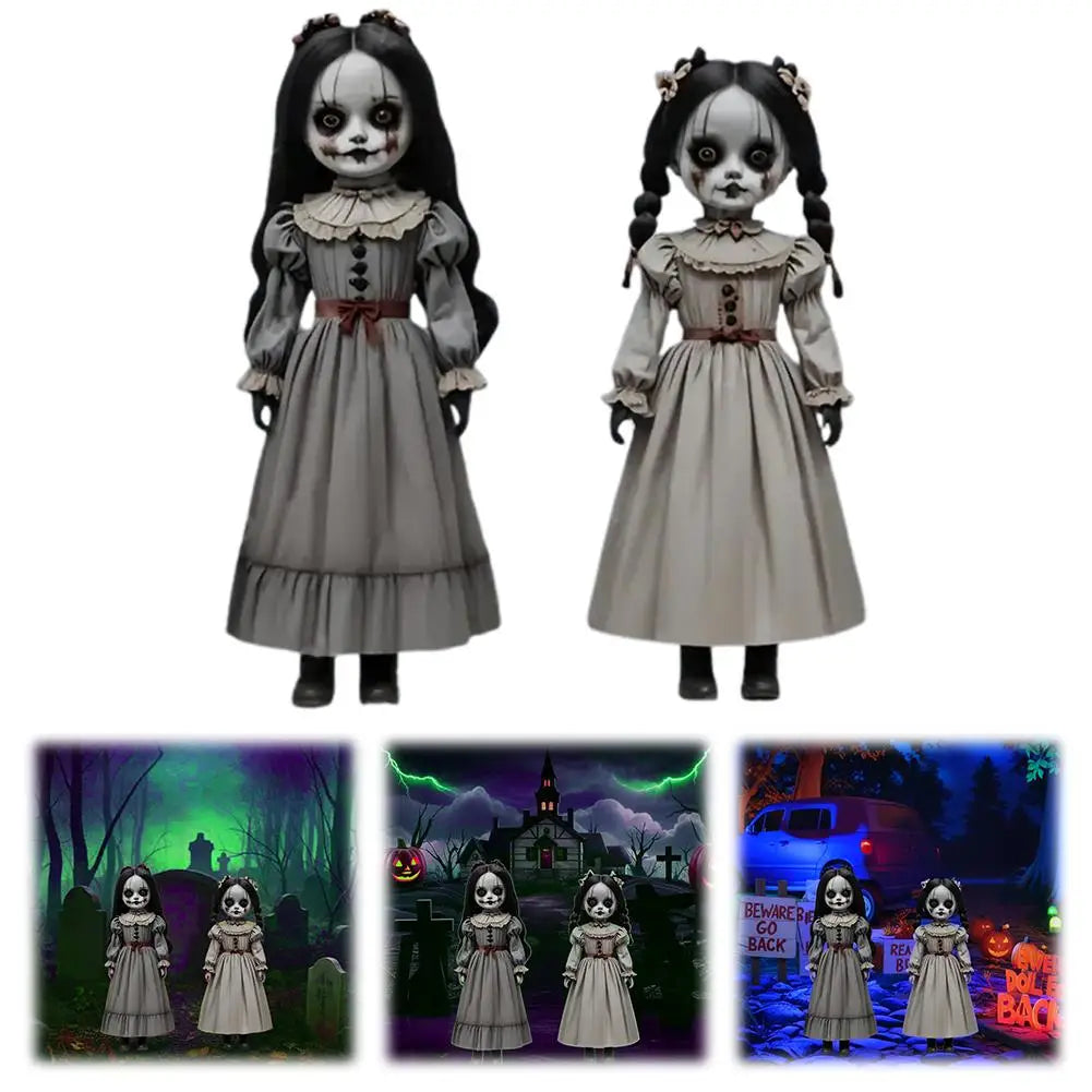 2D Halloween Ghost Doll Ground Plug-in Decoration Spooky Holiday Atmosphere For Patios Porches Outdoor Garden Horror Prop Deco