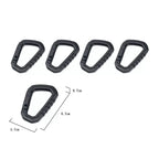 Tactical Carabiner Molle Clip Plastic Buckle ITW Keychain D-Ring Hard Hook Spring Snap EDC Gear Camping Hiking Outdoor Tools