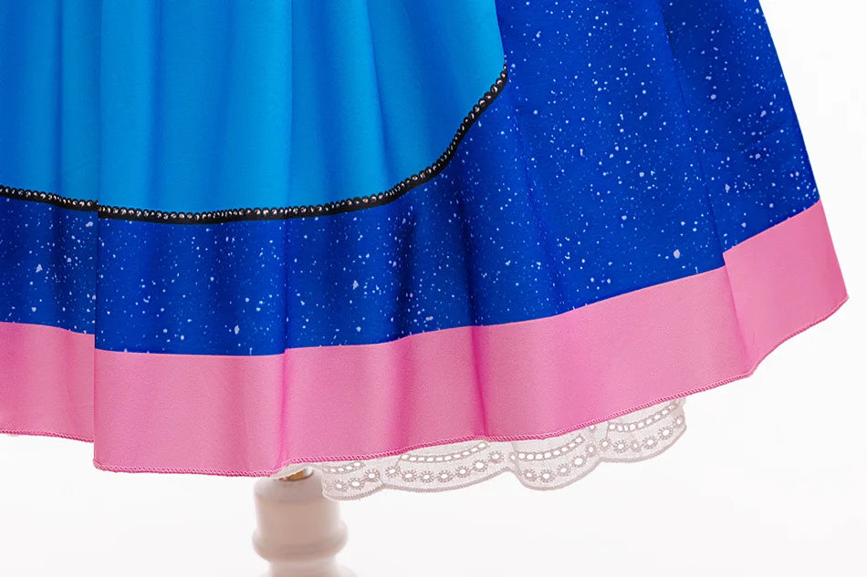 Girls Stitch Cosplay Dress Cute Cartoon Disney Movie Style Costume for Halloween Carnival Stage Performances & Kids' Dress-Up