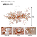 Fashion Pearl Flower Clip Silver Color Hair Combs Wedding Bridal Jewelry Accessories Headpieces For Woman Bride Hair Ornaments
