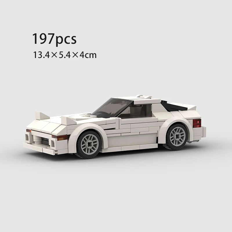 City Technical Speed World Famous Car Building Blocks Racing Fast And Furious Moc Brick Vehicle A80 Supra V2 Toys Kid