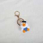 Mini Animal Doll Series Crochet Keychain Knitted Small Rabbit Doll Keyrings Mini Puppy Cute Keychain Wholesale Custom Accessory