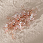 Fashion Pearl Flower Clip Silver Color Hair Combs Wedding Bridal Jewelry Accessories Headpieces For Woman Bride Hair Ornaments