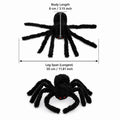 Large Black Spider for Halloween, Giant Spider Decoration, Professional Accessories, for Outdoor Yard, Scary Decoration