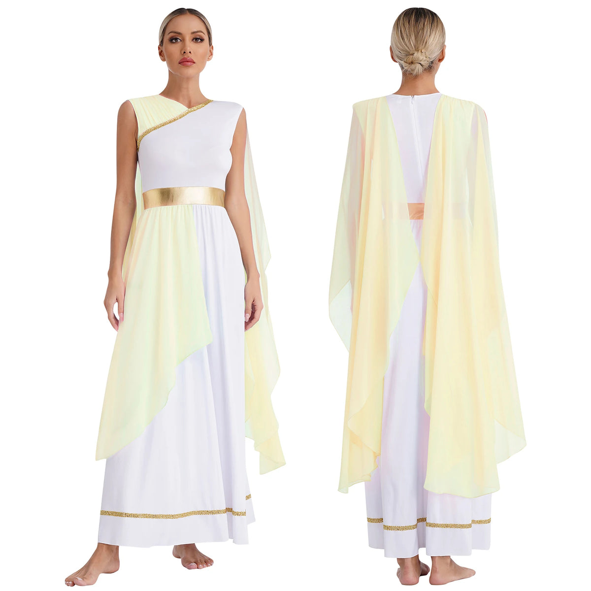 Womens Ancient Greek Athenian Princess Dress Toga Halloween Senator Caesar Cosplay Party Costume Roman Empress Long Robe Dress