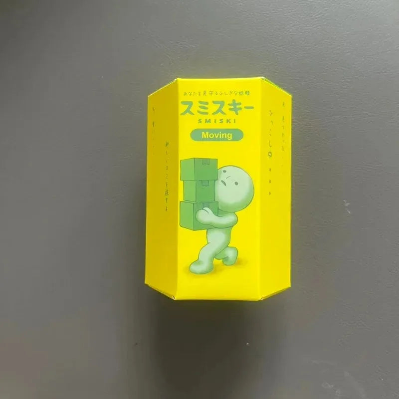 11 types Smiski Multiple Series Noctilucent Green Doll Blind Box Action Figures Decoration Desktop Model Toy For Christmas Gift