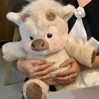 Adorable Highland Cattle Plush Toy 40cm - Huggable Running Cow Stuffed Animal Made with Premium Soft Fabric, Soothing Companion