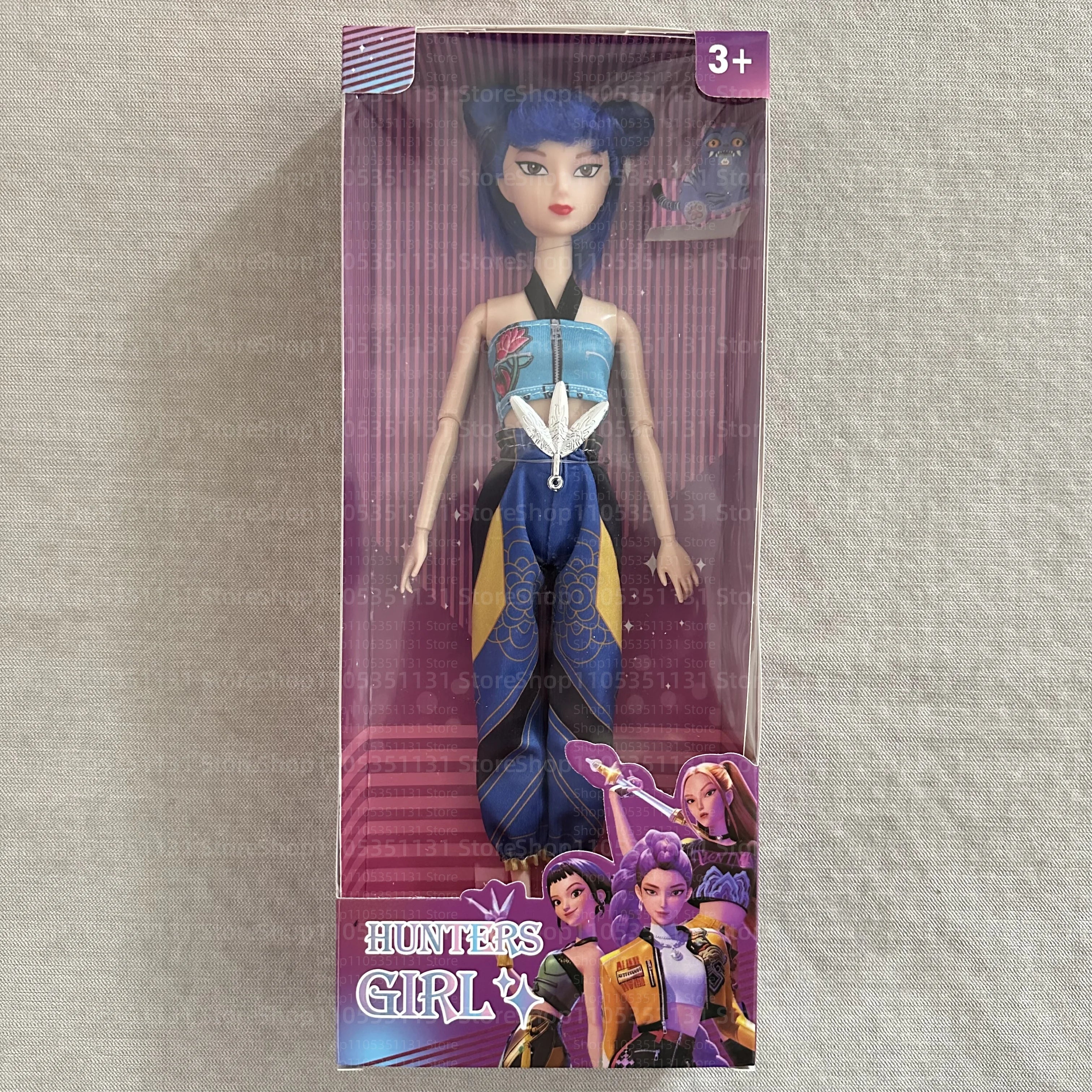 Kpop Rumi Mira Zoey Vinyl Doll Anime Hunters Girl 11 Inch Articulated With Theme Music Cute Toy 3PCS Set Gift for Kids Girl Fans