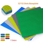 Baseplates 32x32 16x32 Dots Classic Base Plates MOC Bricks City Dimensions Building Blocks Figures Construction Toys