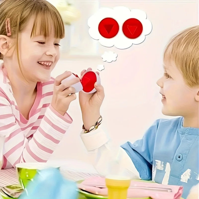 6/12pcs Color and Shape Matching Toys, Simulated Egg Shapes with Storage Box - Geometric Shape & Color Learning Toy Set for Kids